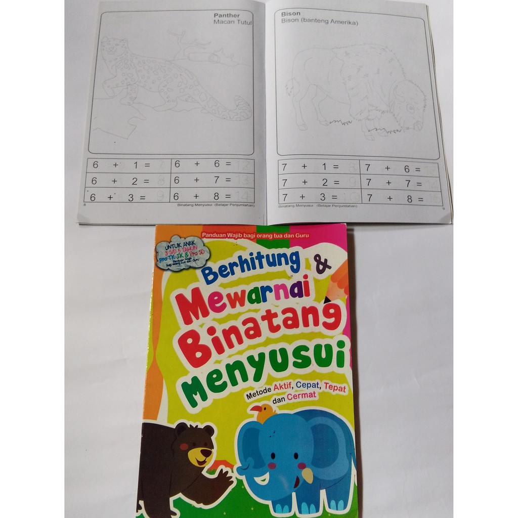 Jual Buku Mewarnai Anak, Belajar Membaca Dan Menulis Karakter Gambar ...