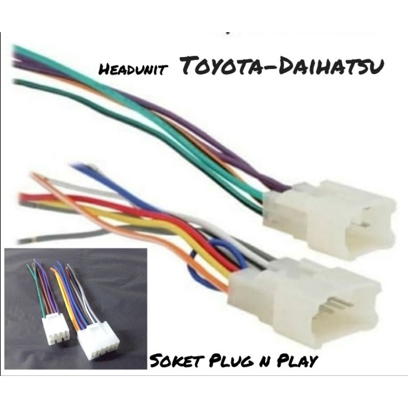 Jual Kabel Soket Doble Din Kabel Soket Headunit Android Iso Pnp Toyota