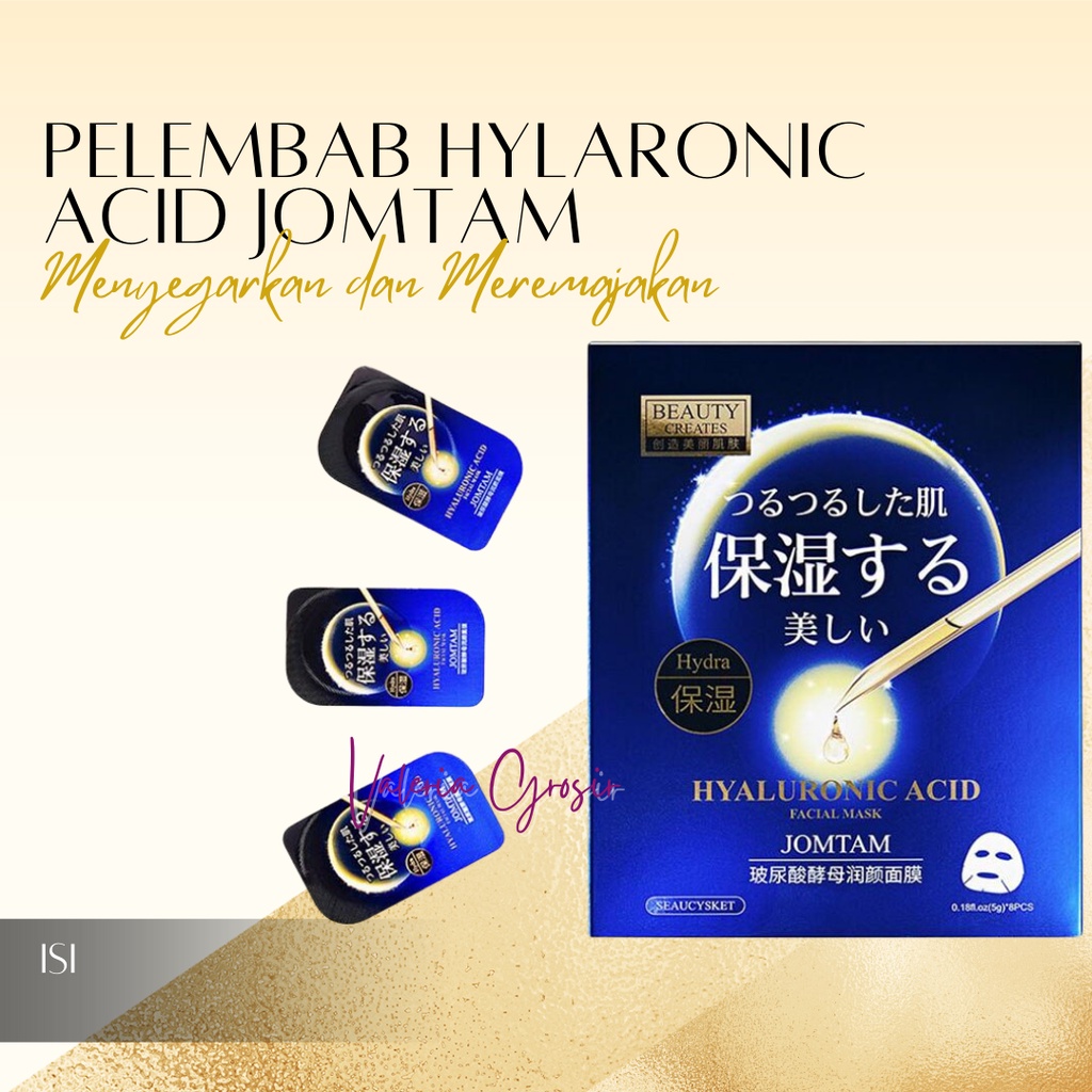 Jual Sleeping Mask Jomtam Hydra Hyaluronic Acid Masker Tidur Tanpa