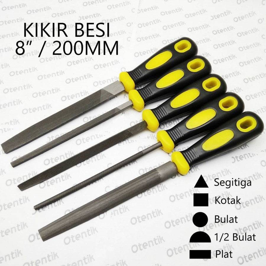 Jual Kikir Besi 8 Plat Bulat Kotak Segitiga Setengah Bulat