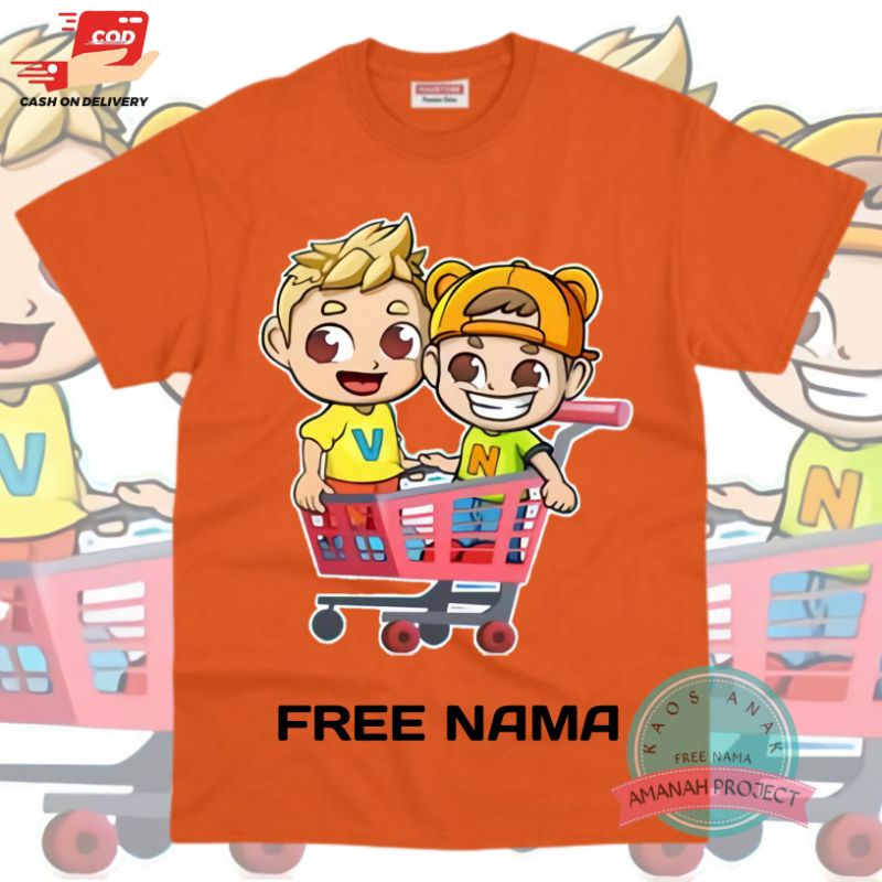 Jual BAJU KARTUN VLAD NIKI KAOS ANAK BAHAN PREMIUM | Shopee Indonesia