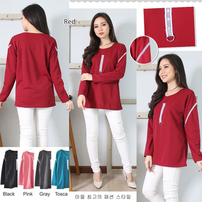 Blouse Lengan Panjang Pashley Cream