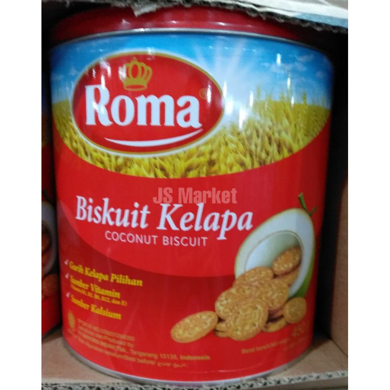 Jual Roma Biskuit Kelapa Kaleng 405gr Shopee Indonesia