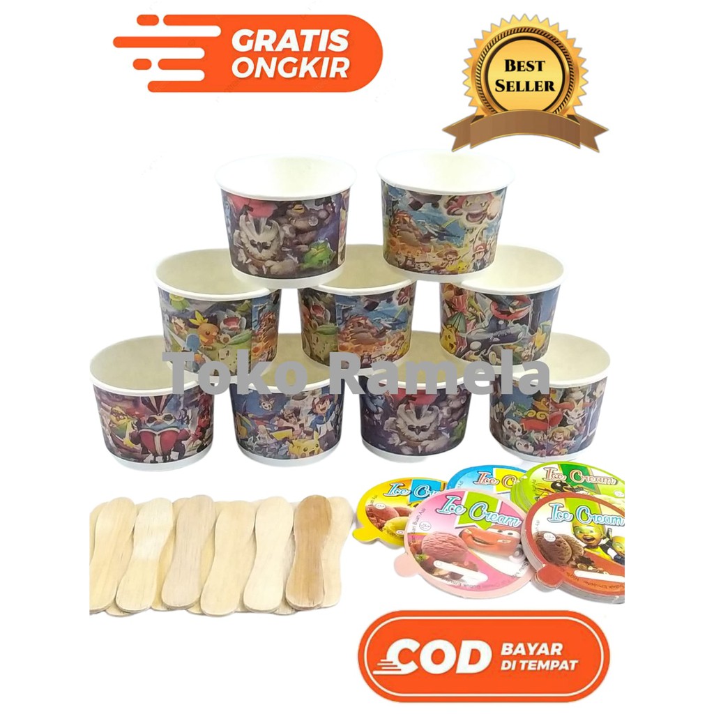 Jual PAPERCUP KECIL 50ml Isi 50pcs/Cup Es Krim | Shopee Indonesia