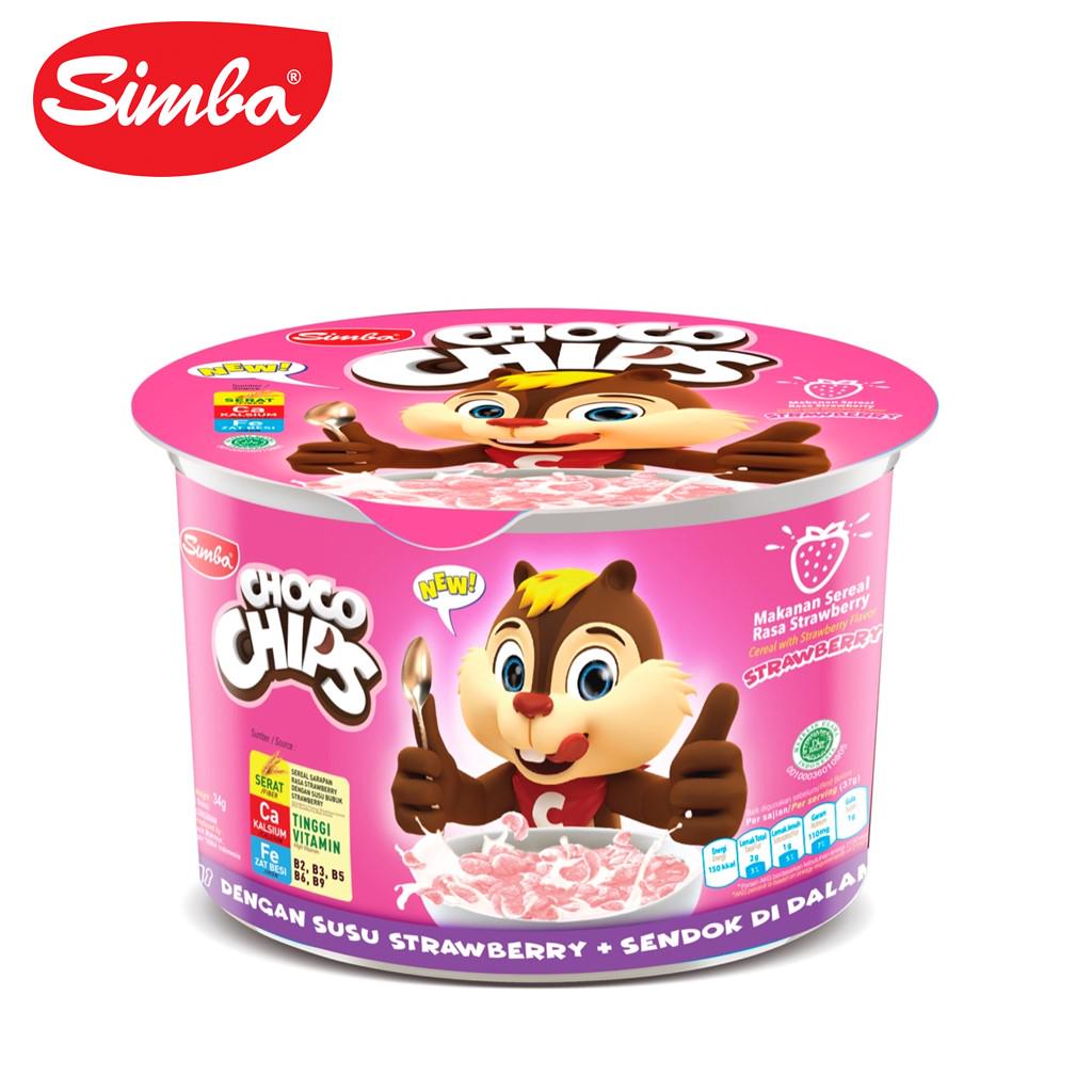 Jual Simba Choco Chips Sereal Strawberry 34 gr | Shopee Indonesia