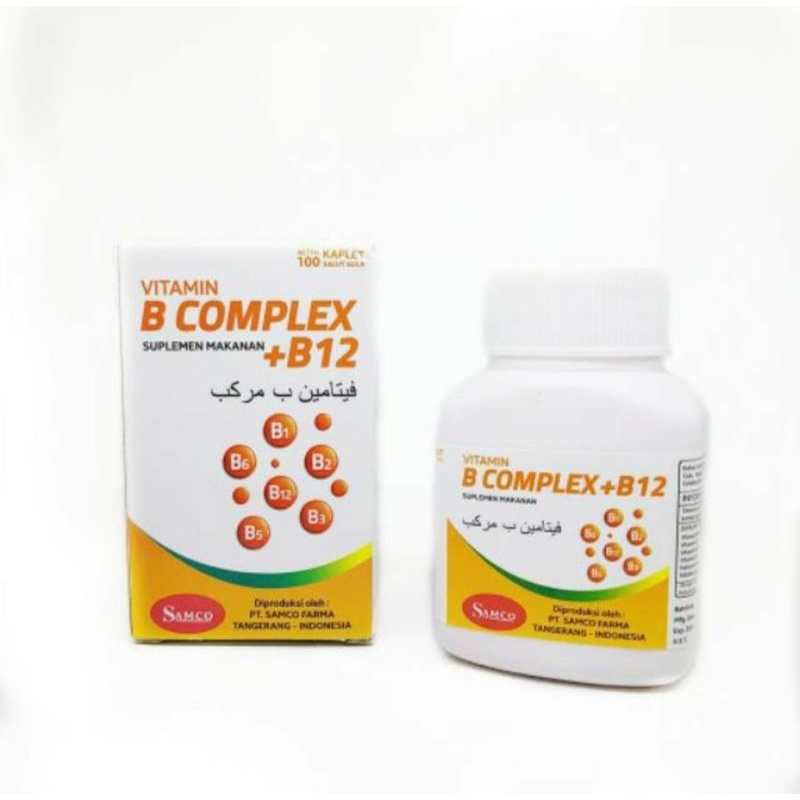 Jual Vitamin B Complex + B12 100 Kaplet (Samco) - Suplemen Makanan ...