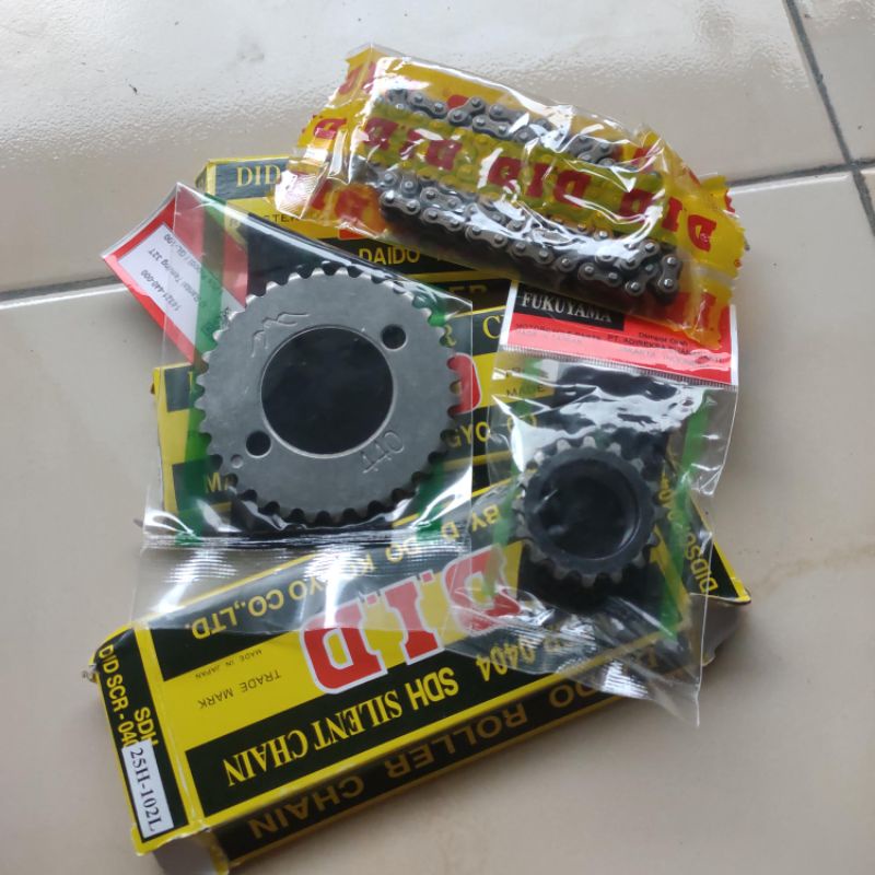 Jual Gigi Sentrik Set Rante Kamprat Rantai Keteng Did Set Gigi Timing