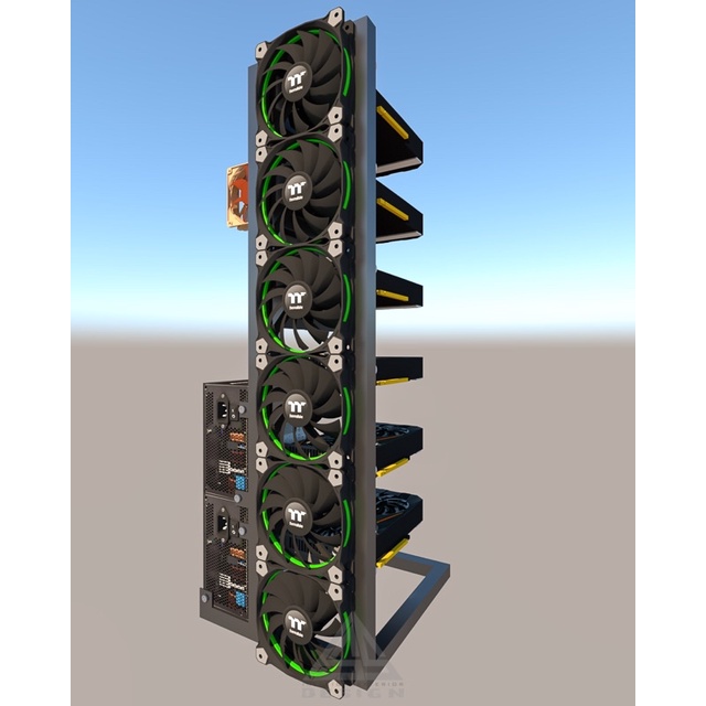 Jual Rig mining case, casing rig mining, rig mining dual PSU | Shopee ...