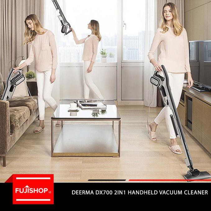 Jual Xiaomi Deerma DX700 2in1 Vertical Handheld Vacuum Putih