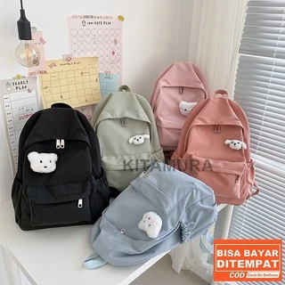 Tas Ransel Backpack Wanita Nylon Premium Multifungsi Stylish Kapasitas Besar 13 Inch TG172