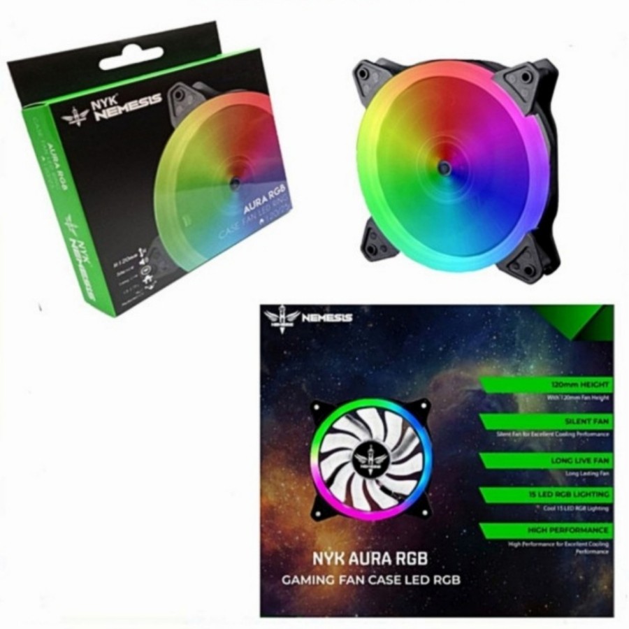 Jual NYK Nemesis Fan Case AURA RGB For Gaming Chasing | Shopee Indonesia