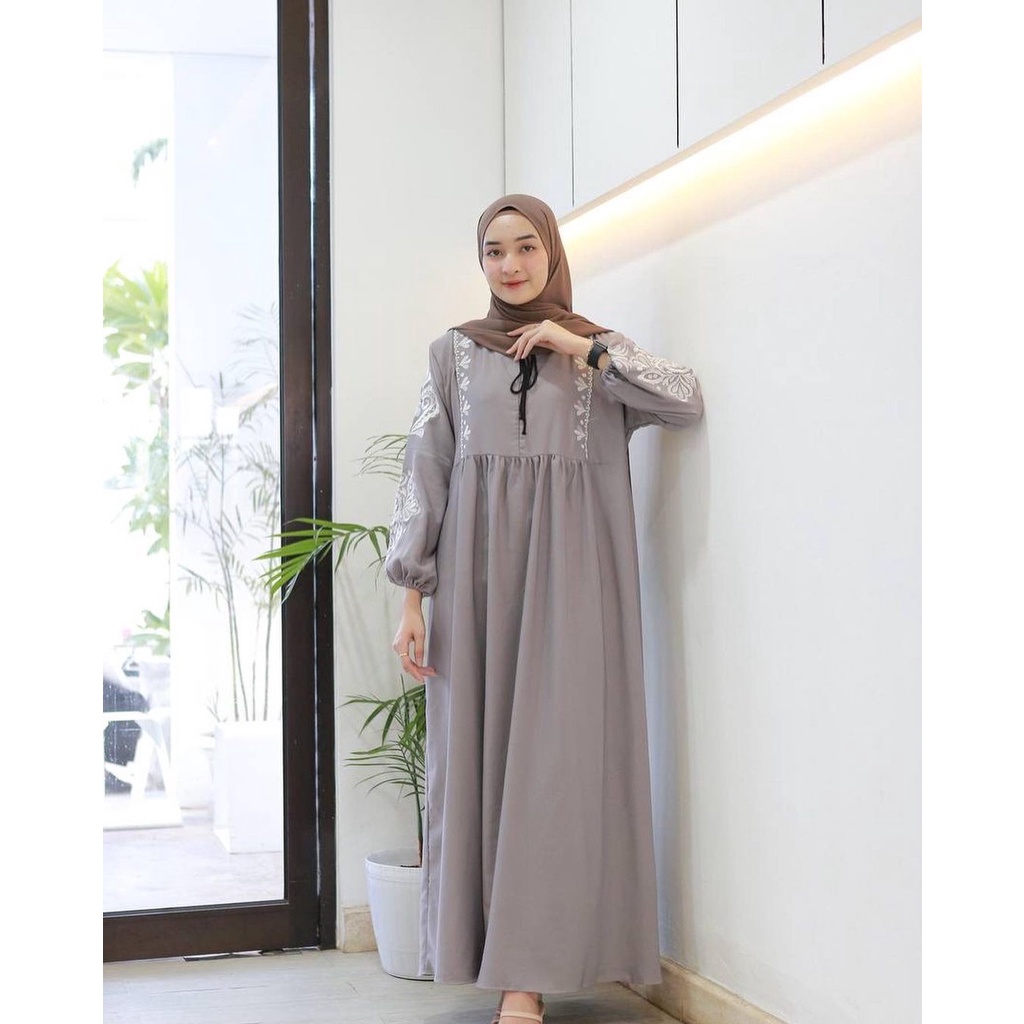 Jual [ Gbo ] Baju Lebaran Terbaru Gamis Viral 2023 Zivana Dress