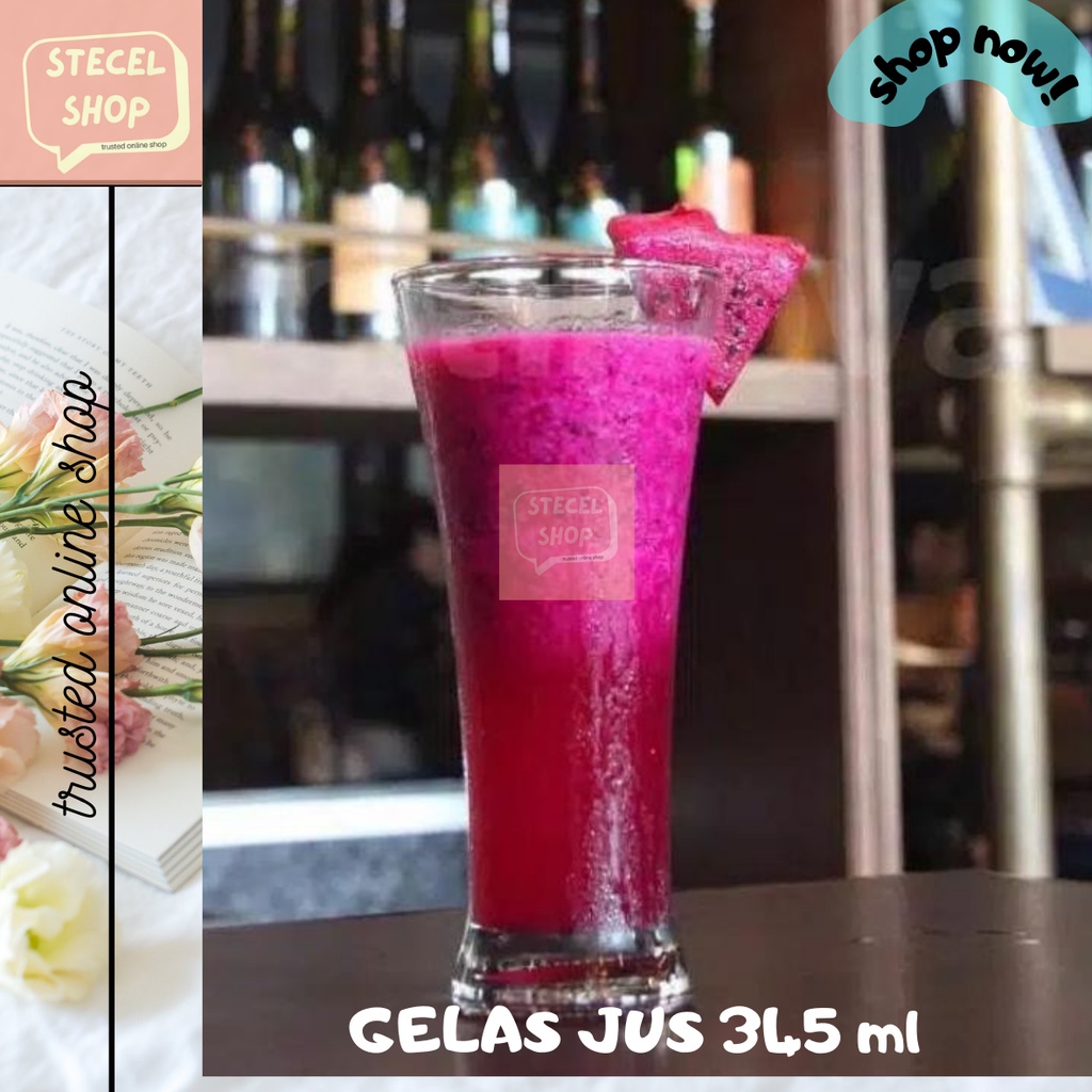 Jual Gelas Tinggi Highball Gelas Juice Gelas Cafe Gelas Mewah 345 Ml Veronica Shopee 6665