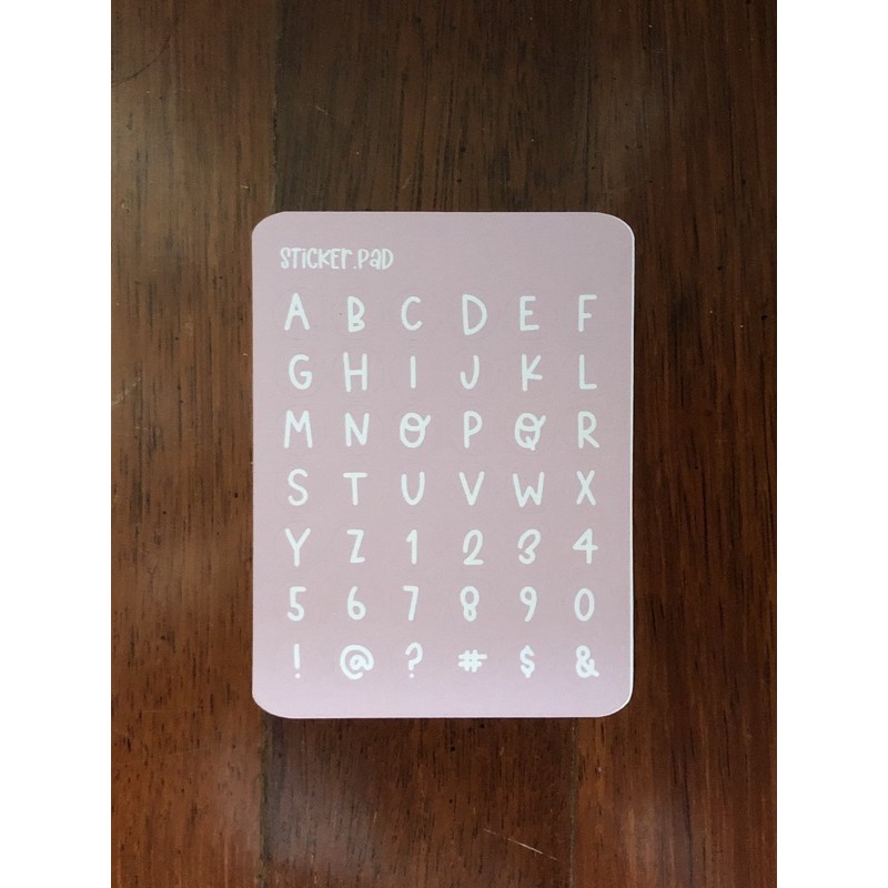 Jual Sticker alphabet functional sticker bulat | Shopee Indonesia