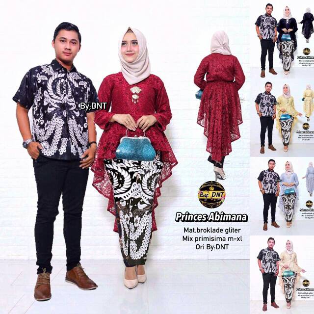 Jual SOLO busana muslim princes abimana kebaya brukat batik