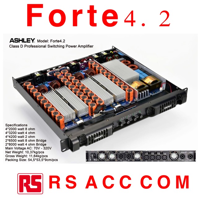 Jual Power Amplifier Ashley Forte 4.2 Amplifier 4 Channel Class D