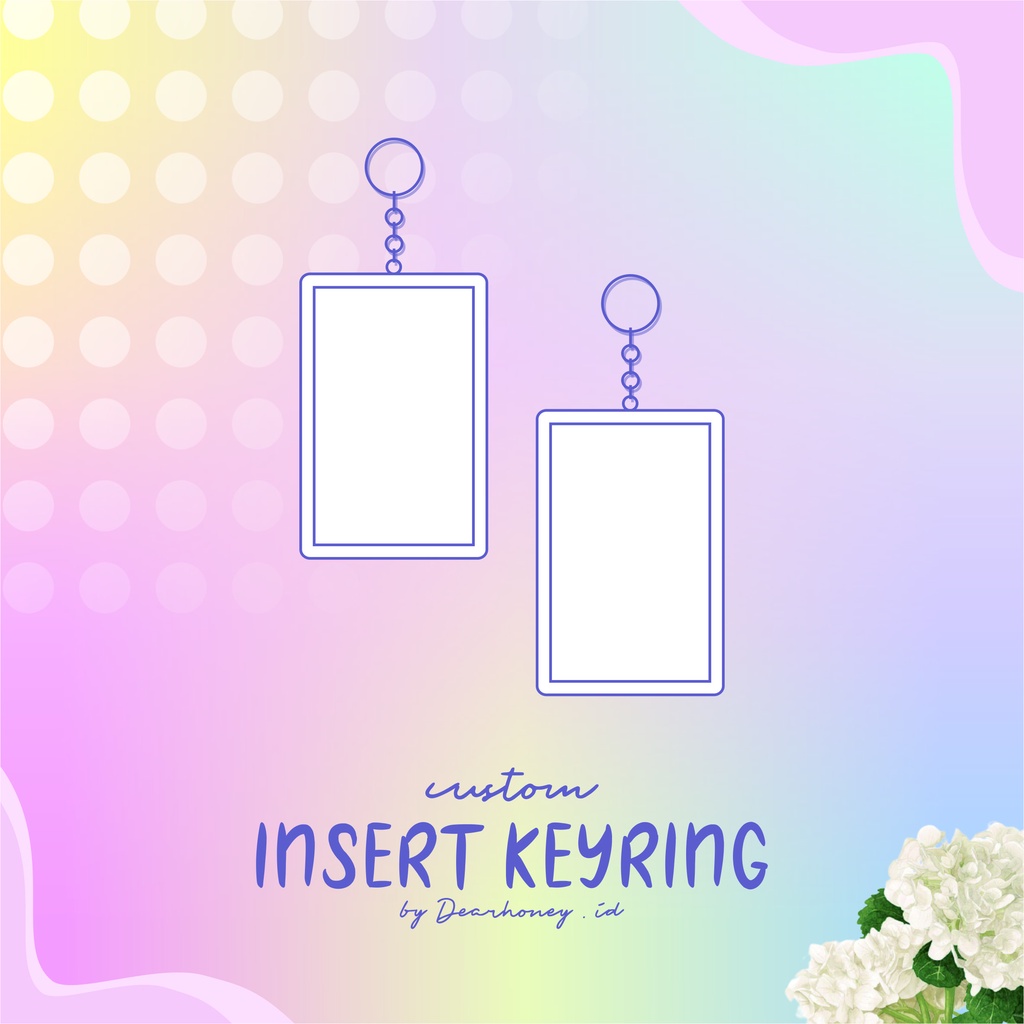 Jual [ CUSTOM ] Insert Keyring cetak freebies | Shopee Indonesia
