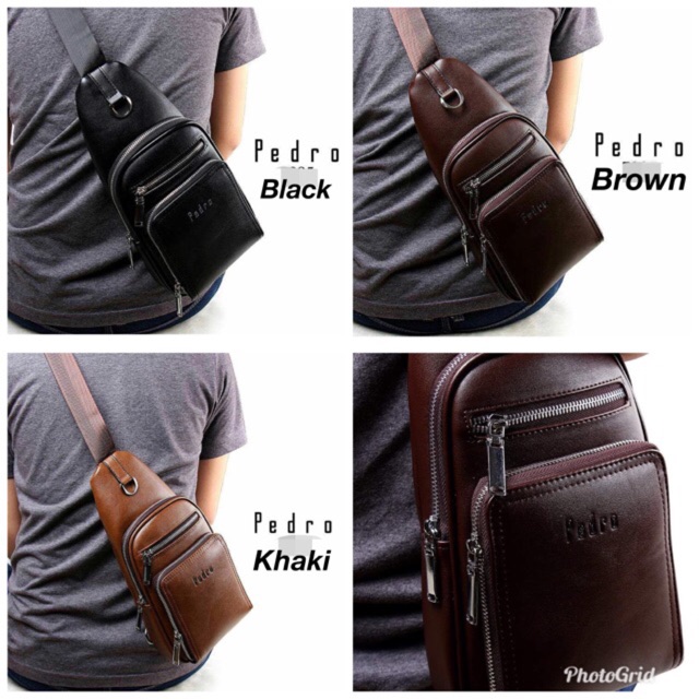 Jual New!! Sling Bag Pedro Tas Selempang Pria Original Man Cowok Laki -  Jakarta Timur - Onclick Store