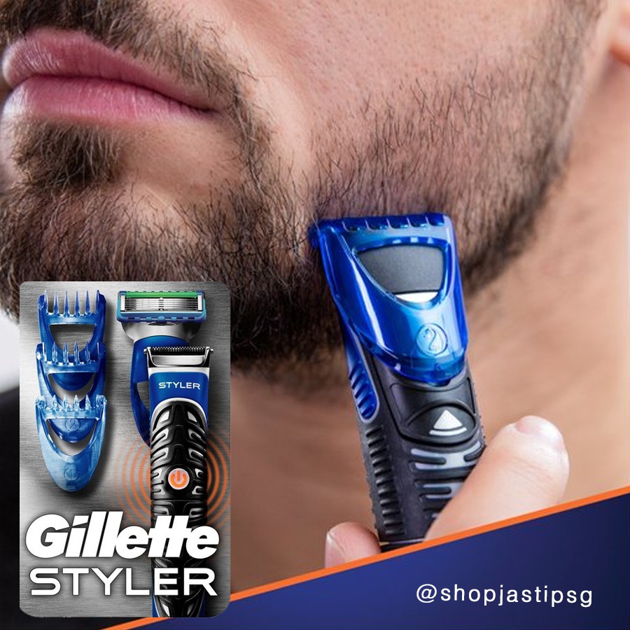 Jual Gillette Fusion Proglide Styler 3in1 Beard Trimmer Shaver Razor ...