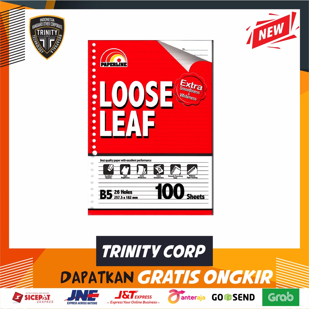 Jual Kertas Loose Leaf / File B5 100 merk random | Shopee Indonesia