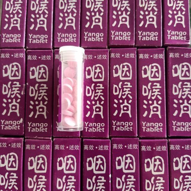 Yango tablet / obat sakit tenggorokan, sariawan