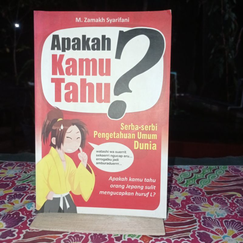 Jual BUKU APAKAH KAMU TAHU SERBA SERBI PENGETAHUAN UMUM DUNIA | Shopee ...