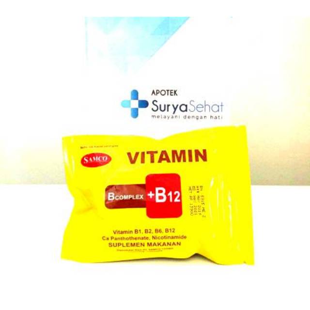 Jual Samco VITAMIN B COMPLEX ZAK Isi 100 Tablet - Vitamin B Komplek ...