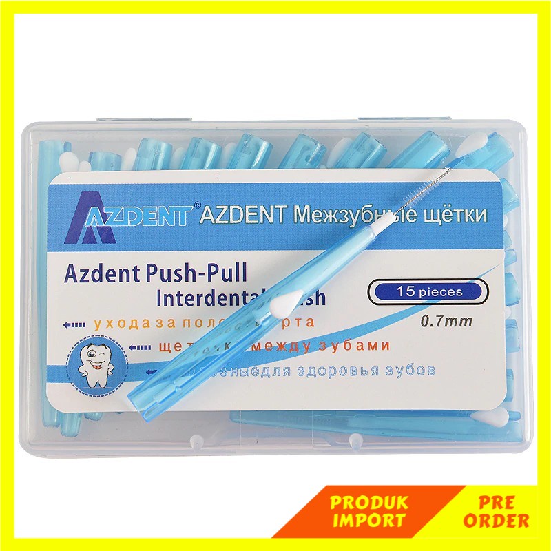 Jual PRODUK IMPORT 15 Pcs/Box Soft Interdental Brush Dental Flosser Gum