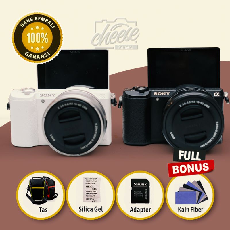 Jual KAMERA SONY A5100 MIRRORLESS MULUS FULSET MURAH SIAP PAKAI BUKAN