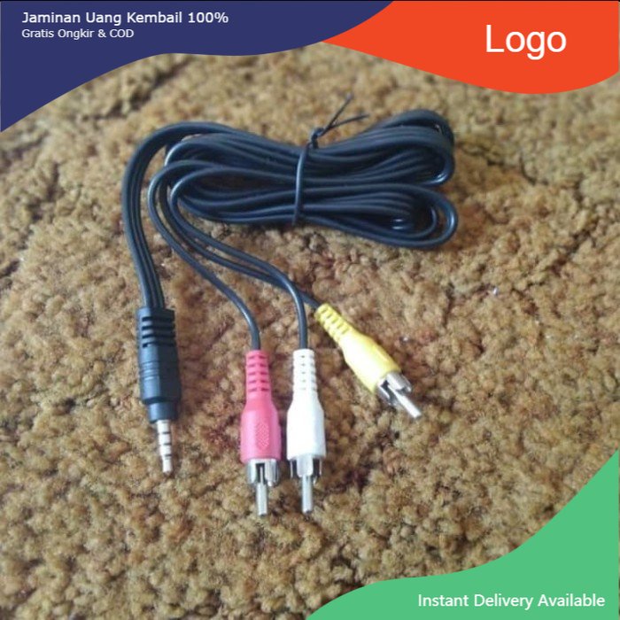 Jual Kabel AV RCA AUX 3 in 1 Audio Video STB Smart TV Box | Shopee ...