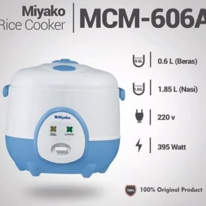 Jual Best Produk] Rice Cooker Mini Miyako 0.6 Lt Mcm 606 A Mini