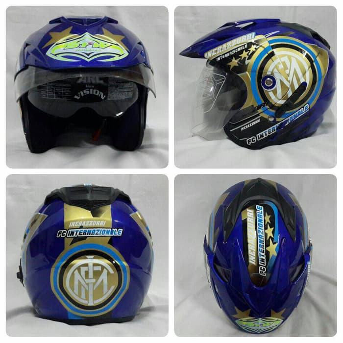 Jual Helm Club Bola Inter Milan | Shopee Indonesia