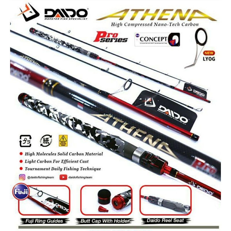 Jual JORAN DAIDO ATHENA PRO SERIES 180 8-17LBS 12KG | Shopee Indonesia