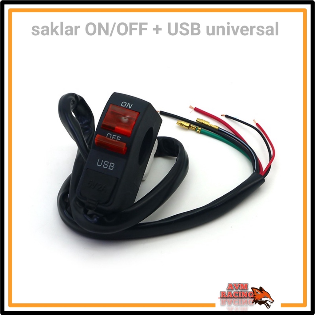Jual saklar ONS - saklar on off + USB - saklar on/off + usb universa ...