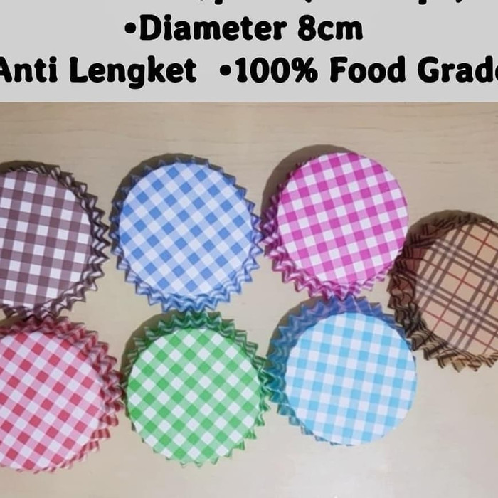 Jual S54Adns Kertas Alas Tatakan Roti Kue Bulat Laminasi Diameter 8Cm 8 ...