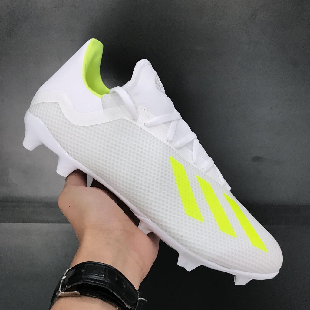 Sepatu Bola Adidas X 18.3 FG White Solar Yellow BB9368 Original BNIB