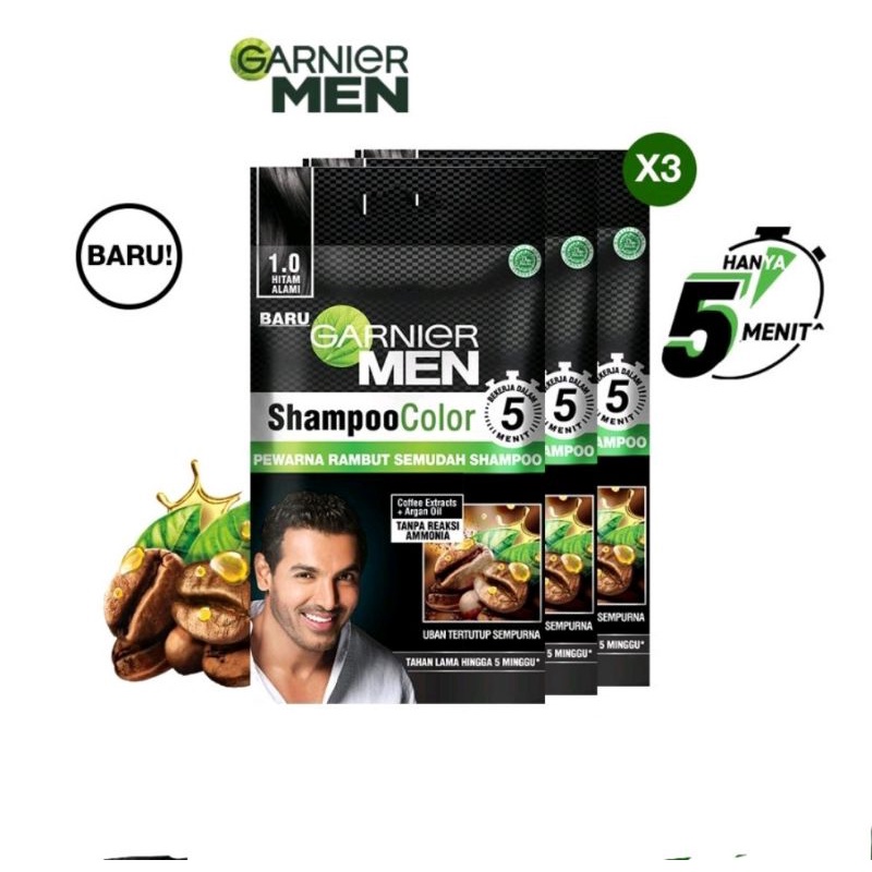 Jual Garnier Men Shampoo Color Sachet Shampoo Pewarna Rambut