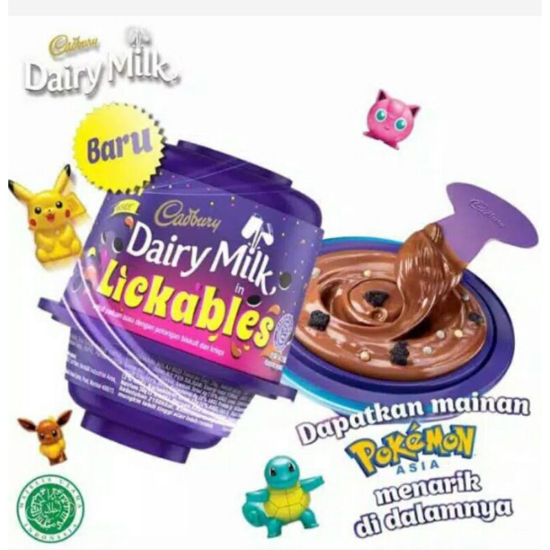 Jual Cadbury coklat diary milk lickables 20g Shopee Indonesia