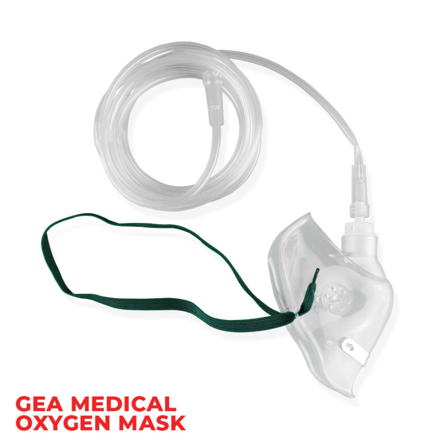 Jual GEA MASKER OKSIGEN DEWASA OXYGEN MASK | Shopee Indonesia