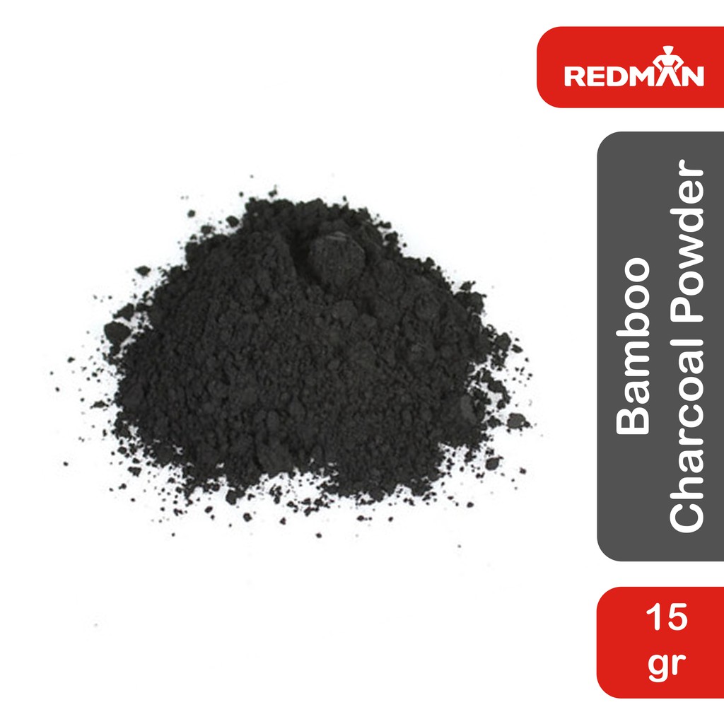 Jual Redman Bamboo Charcoal Powder 15 Gram Taiwan Food Grade Safe Black ...