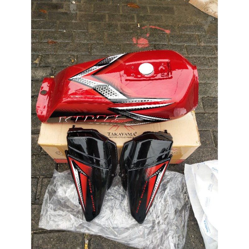 Jual tangki rx king 2008 merah lengkap bok aki kw berkualitas | Shopee ...