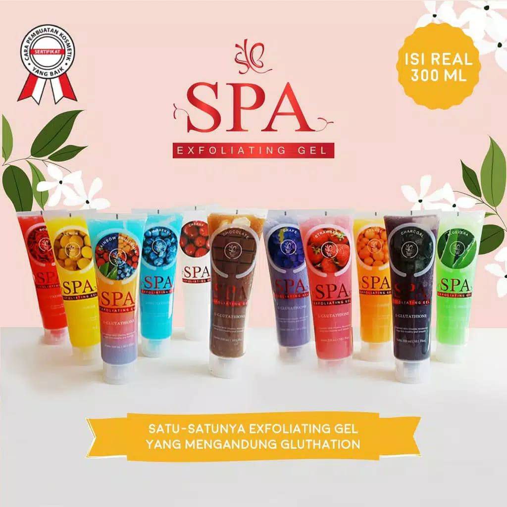 Jual ORI!! SYB Body SPA Gel Exfoliating Badan 300ml / Body Spa Gel ...