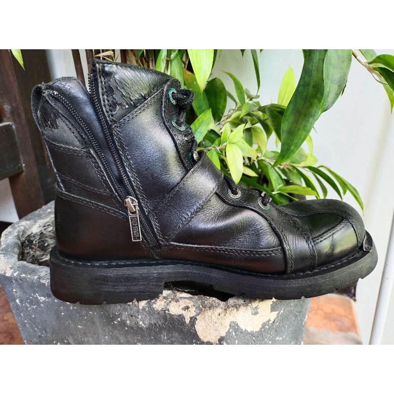 Jual Sepatu Kulit Asli Untuk Naik Moge Size 44 Second ( Bekas ...
