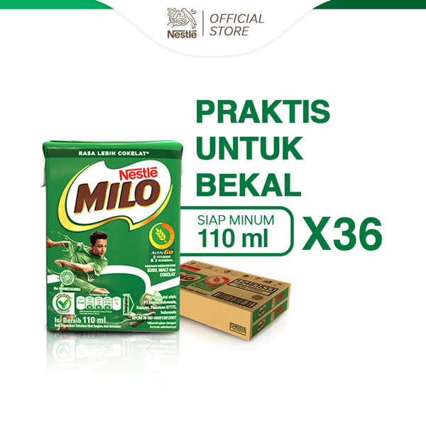 Jual Milo Activ Go Uht Cmbk X Ml Shopee Indonesia