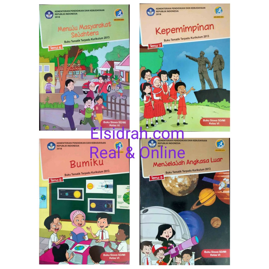 Jual PAKET BUKU TEMATIK KELAS 6SD SEMESTER 2 | Shopee Indonesia