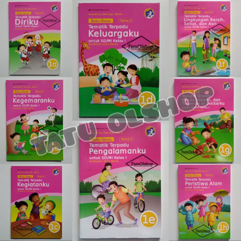Jual Buku Siswa Tematik Terpadu SD Kelas 1 Jilid 1a 1b 1c 1d 1e 1f 1g ...