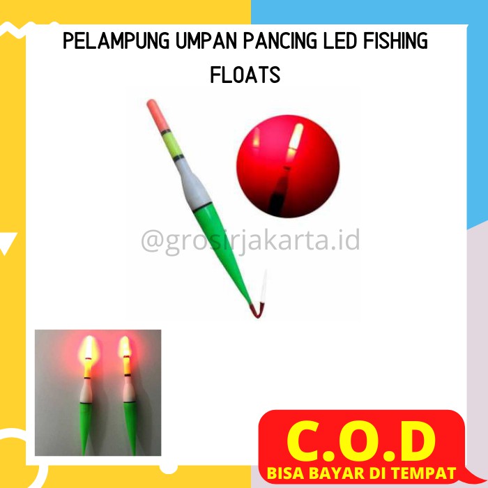 Jual Alat Perlengkapan Mancing Pelampung Umpan Pancing LED Fishing ...