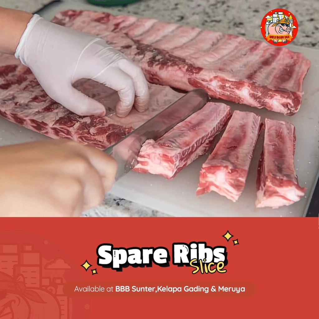 Jual IGA BAKUT MURNI SPARE RIBS ADA TULANG MUDA DAGING TEBAL ASLI BABI ...