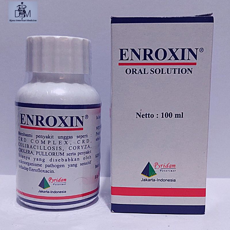 Jual ENROXIN 100 ml. Obat Ampuh pernafasan, pencernaan, SNOT, Berak ...