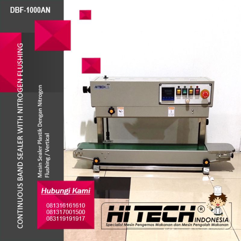 Jual Continuous Band Sealer With Gas Nitrogen Flushing Vertical DBF